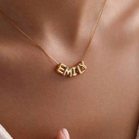 The Bubble Script Necklace | Custom 3D Name