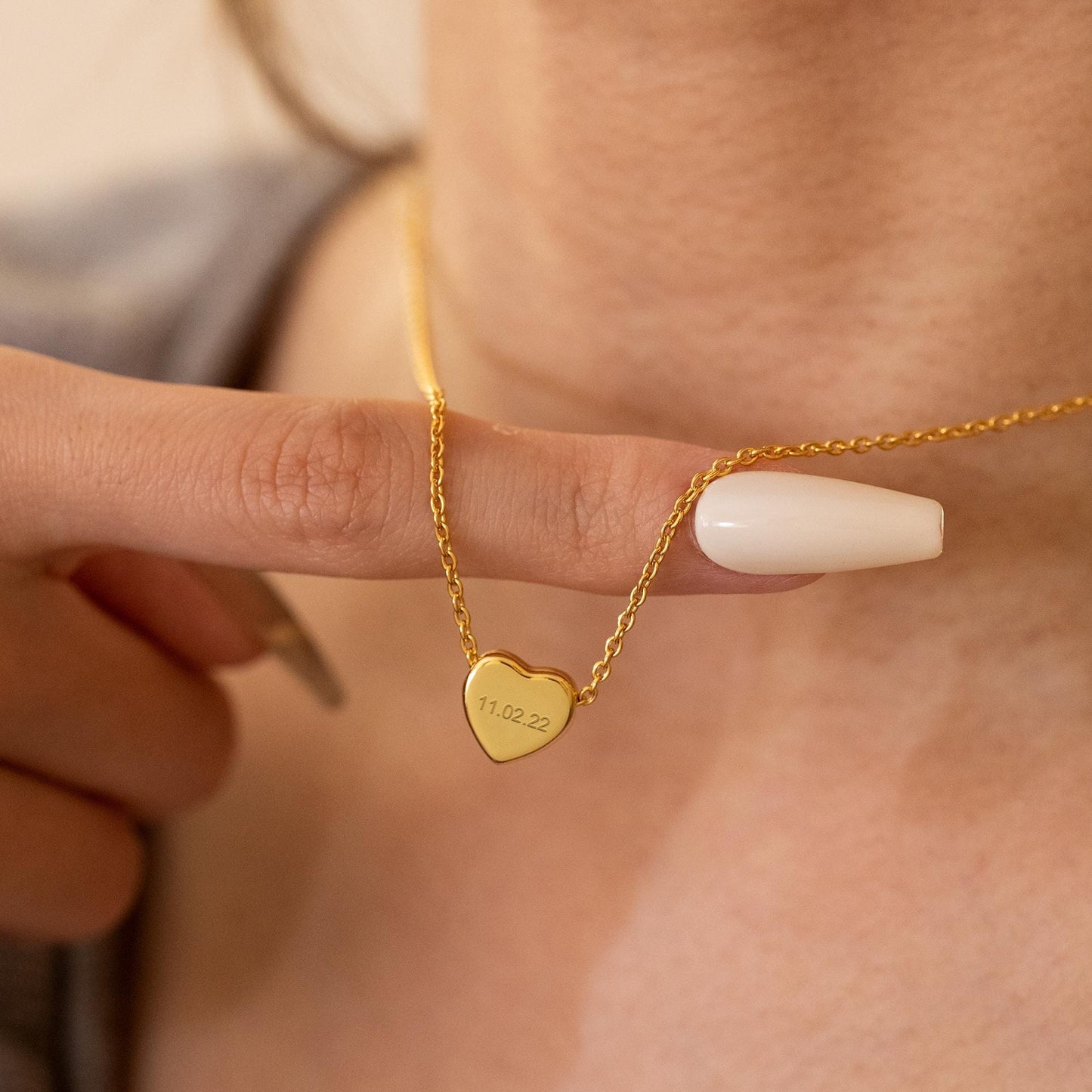 The Signature Heart Pendant | Custom Engraved Necklace