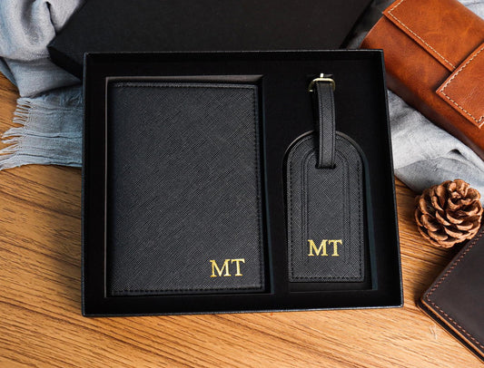 The Bespoke Travel Set | Passport Cover & Luggage Tag