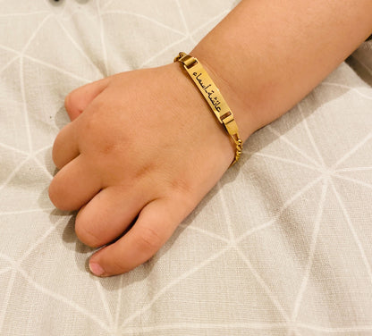 The Infant Heirloom Bracelet | Personalised Figaro Link