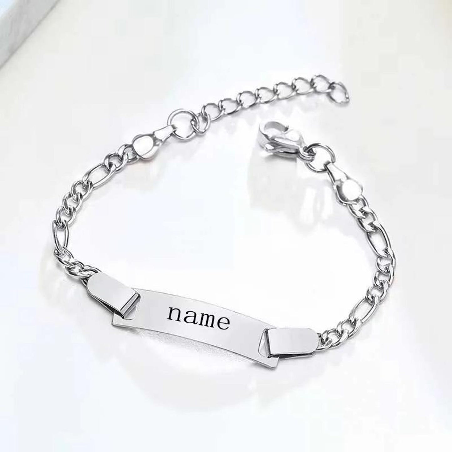 The Infant Heirloom Bracelet | Personalised Figaro Link