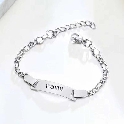 The Infant Heirloom Bracelet | Personalised Figaro Link