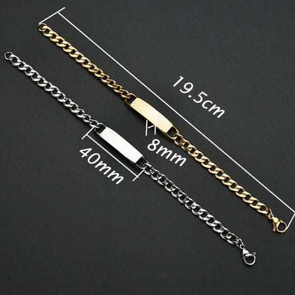 The Figaro Identity Bracelet | Personalised Engraving