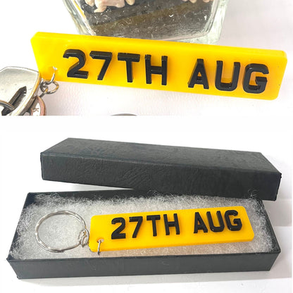 The Bespoke Registration Keyring | Custom Number Plate Accessory