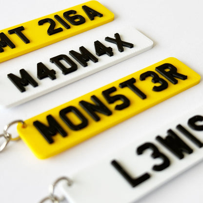 The Bespoke Registration Keyring | Custom Number Plate Accessory