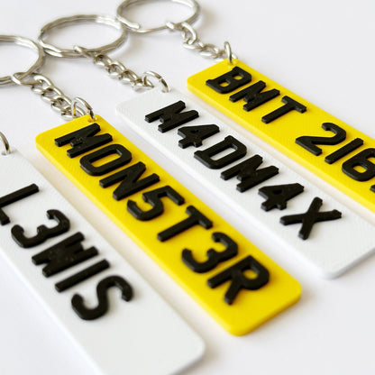 The Bespoke Registration Keyring | Custom Number Plate Accessory